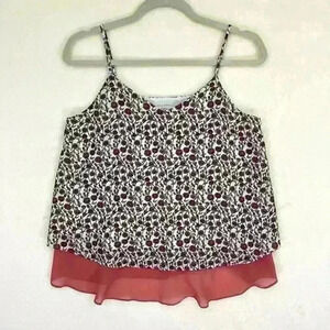 LOFT Cami Swing Tank Floral Adjustable Straps